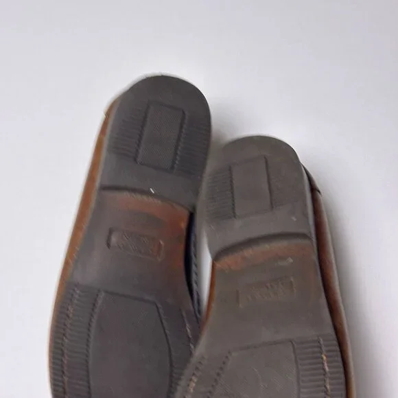 Giorgio Brutini Brown Tassel Leather loafers Shoes Men 10.5 Slip Ons Prep Casual - Picture 11 of 13